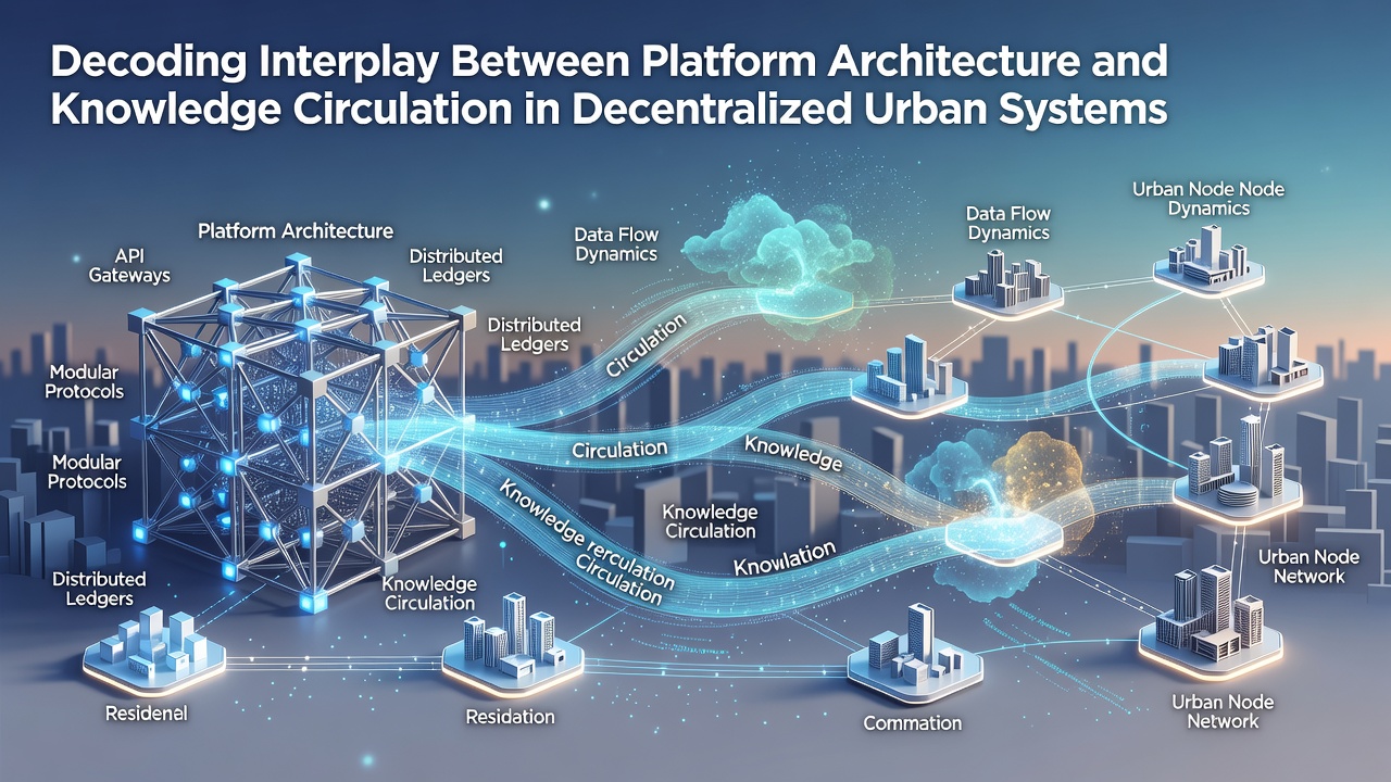 Decoding Interplay Between Platform Architecture and Knowledge Circulation in Decentralized Urban Systems