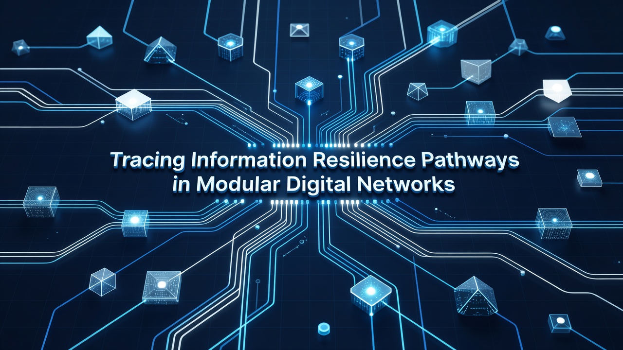 Tracing Information Resilience Pathways in Modular Digital Networks